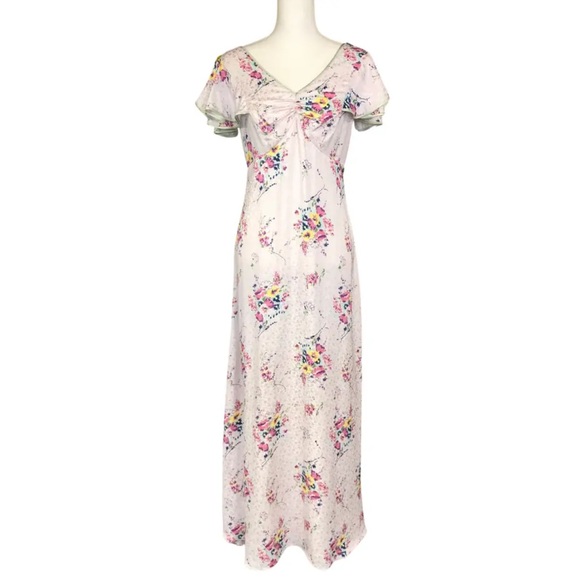 Jill Stuart flutter sleeve floral dress romantic - Picture 1 of 8